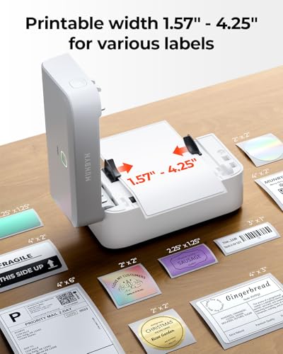 MUNBYN Bluetooth Thermal Label Printer, Wireless 4x6 Shipping Label Printer