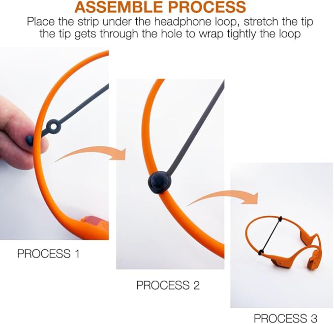 Adjust Strip Ear Hook Compatible with SHOKZ New OpenRun Pro 2 / OpenRun Pro/OpenRun Mini/OpenSwim Pro/OpenMove / OpenComm2 2025 Sport Headphones Ear Tip, Earbuds Retainer Strip