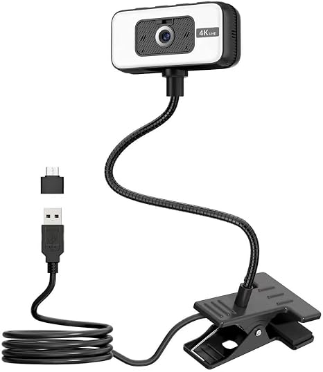 Webcam for PC, 4K 30 FPS Streaming Camera with Light, for Desktop/Laptop - Image 5