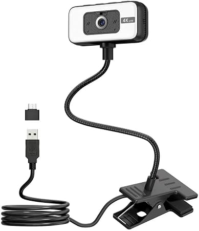 Webcam for PC, 4K 30 FPS Streaming Camera with Light, for Desktop/Laptop - Image 3