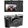 5K Digital Camera, 64MP WiFi Cameras for Photography with 3" Screen, 16X Zoom Autofocus,Dual Front and Rear Lens for YouTube Video, Anti-Shake, for Selfies, Volg (Black)
