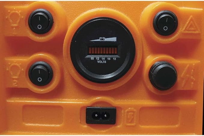 Plasticade Flagger Lighting Station & Work Area Light, 4,000 Lumens, Portable, Waterproof Case, Adjustable Heads, 8-Foot Light Elevation, Temporary Construction in Any Weather