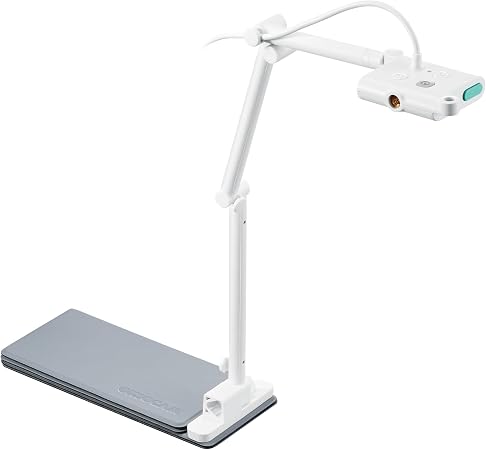 OKIOCAM S-4K 8MP USB Document Camera for Teachers, Ultra HD Portable Setup with AI Smart Pointer (OKIOPoint), Ideal for Distance Learning & Live Demos, Compatible w PC, Mac, Chromebook