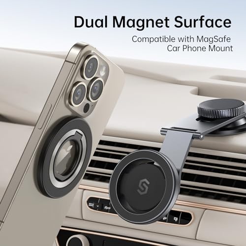 MagSafe Phone Grip — Secure 360° Rotating Magnetic Ring - Image 4