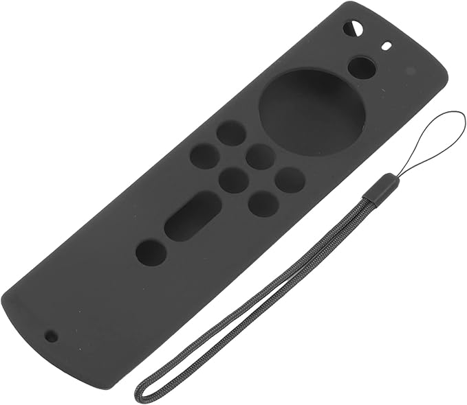 Fire Stick 4K 2018 Remote Cover Case for Alexa Voice Remote, Fire TV Shockproof Protective Silicone Case with Lanyard(Grey)