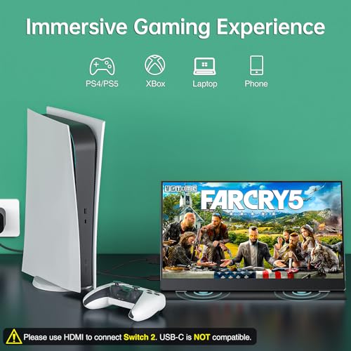 cocopar Portable Monitor 15.6 Inch 1080P FHD 60Hz 85 | Computer Access - Image 5