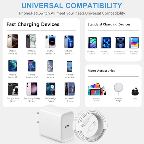 iPhone 17 16 15 Charger Fast Charging Type C Charger | Charging & Powe - Image 5