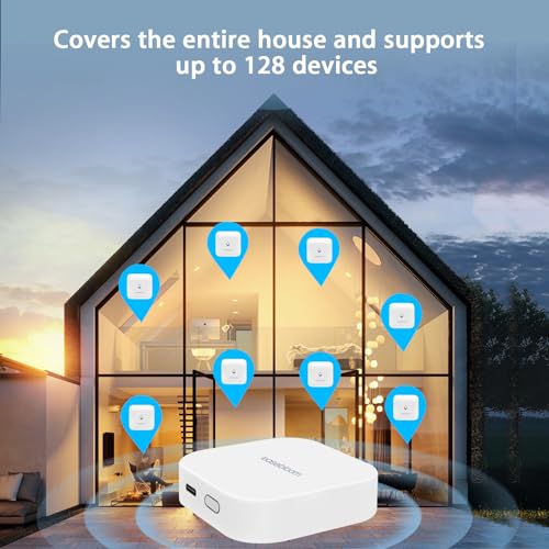 Water Leak Detector for Home, Hub & Mini Sensor 4-Pack