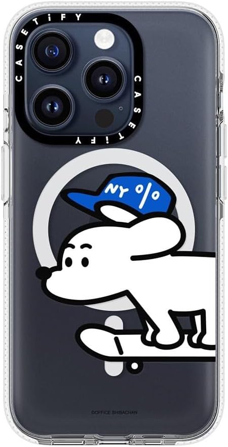 CASETiFY Clear iPhone 15 Pro Case [Not Yellowing / 6.6 ft. 3X Military Grade Drop Protection/Magsafe] - Skater John (Standard) - Clear
