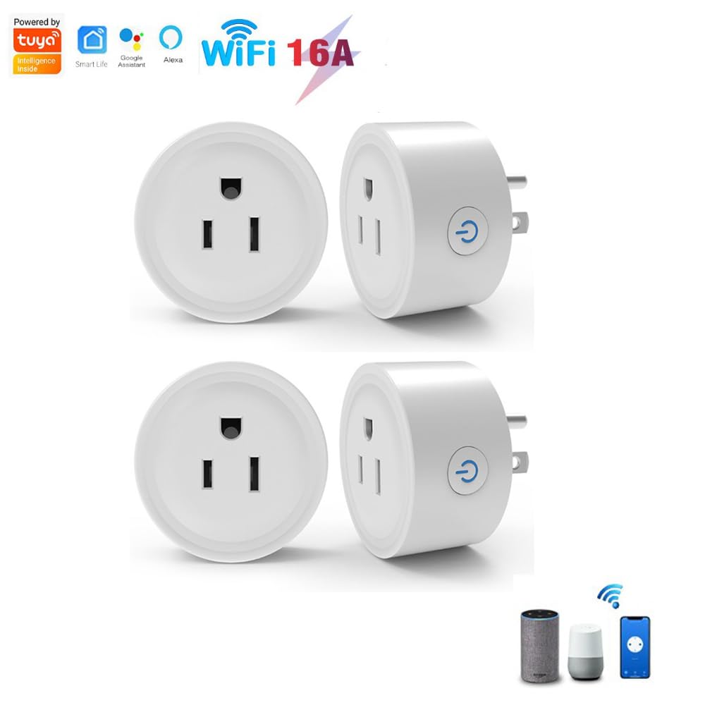 Smart WiFi Plug 4-Pack — Alexa & Google Assistant Compatible