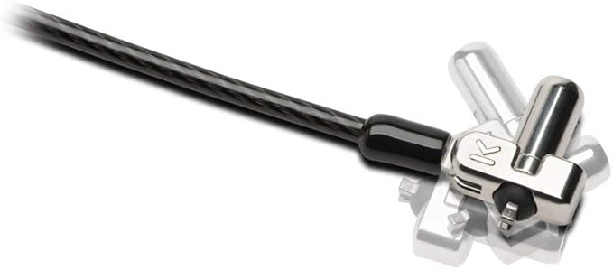 Kensington N17 Dell Laptop Lock - Keyed (K64440WW), Black and Silver, 1.1"x0.4"x0.4"