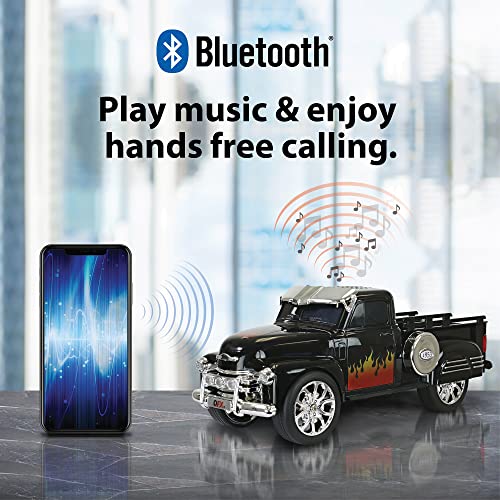 QFX BT-1953 Rechargable Portable Bluetooth Speaker with FM Radio, Black