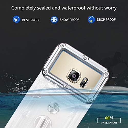 Underwater Photography Waterproof Phone Case Pouch for Android 5.0-5.2 Enhanced Underwater Cell Phone Dry Bag with Armband O Lens Ring Full Sealed Waterproof Case IPX8 Certified