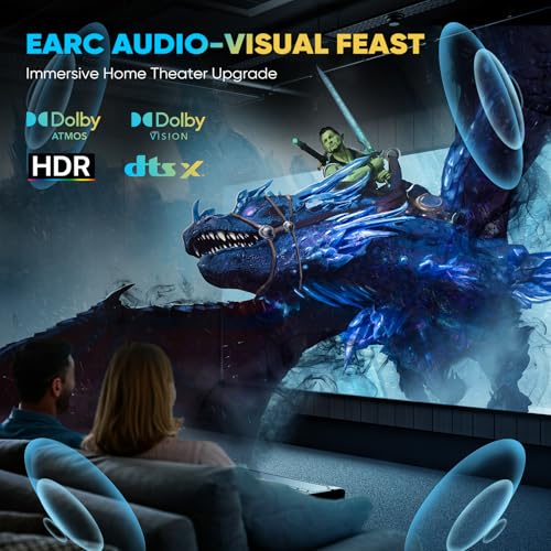 10K 8K 4K HDMI 2.1 Cable 25FT, Ultra High Speed 48Gbps Braided Cord, 8K@60Hz 4K@120Hz, HDCP 2.2 & 2.3, HDR10, DTS:X Compatible with Roku TV/PS5/Xbox/HDTV/Blu-ray