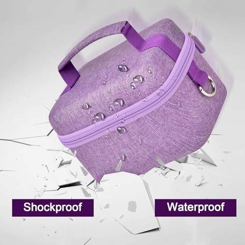 ANKHOH Vlogging Camera Case for Duluvulu/for Zostuic/for YIGLLO/for Gavonde/for Canon/for Kodak Pixpro Digital 4K 5K Camera Carrying Travel Bag for SD Cards, Accessories(Box Only)(Purple)