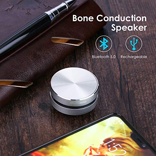 Bone Conduction Speaker, True Wireless Speakers Mini Portable Stereo Sound Creative Speaker Compatible with iPhone, iPad, Samsung, Tablets and More Box