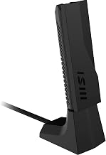 MSI BE6500 WiFi 7 USB Adapter - WLAN up to 2880 Mbps (6GHz, 5GHz, 2.4GHz Wireless), USB 3.2 Gen 1, MU-MIMO, 2X High-Gain Tri-Band Antennas, Beamforming, WPA3 - Cradle Included - Image 1