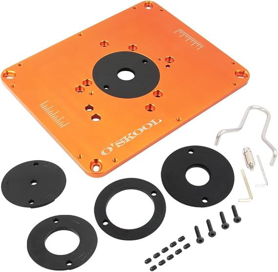 Precision Aluminum Router Table Insert Plate, RTS02A