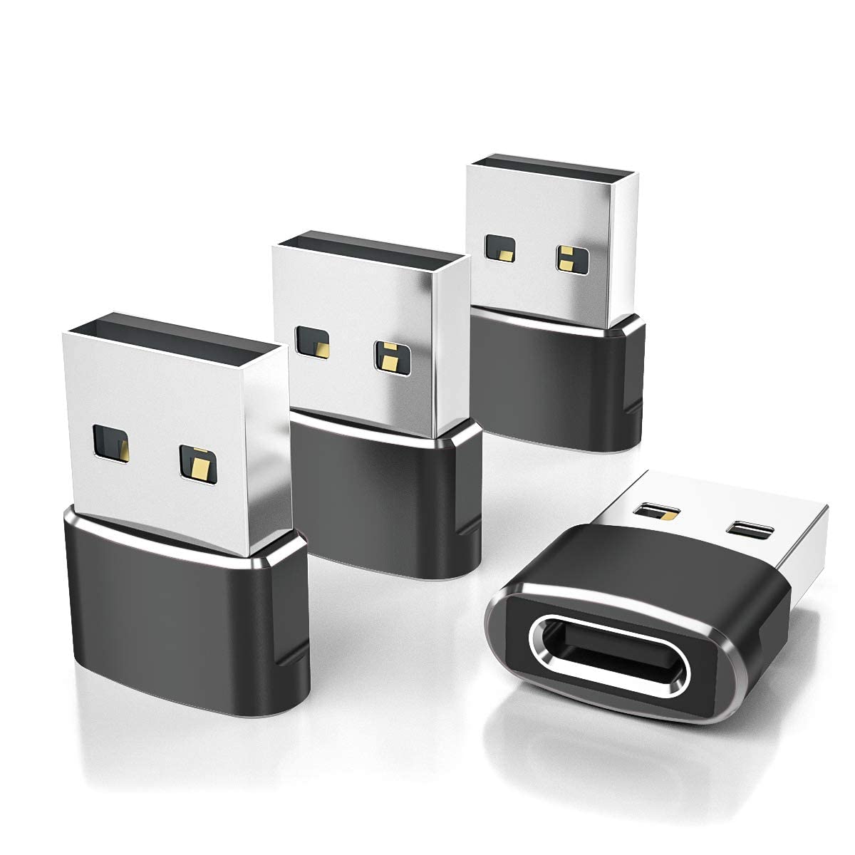 Elebase USB to USB C Adapter for iPhone 17 4Pack,USB | Charging & Powe - Image 1