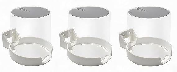 Wall Mount Holder Bracket for TP-Link Deco Mesh WiFi Router, Ventilated Wall Stand Compatible with X55 AX3000 X20 X50 X60 X4300 Pro X5000 X5400 Pro W3600 W4500 W6000, 3 Pack