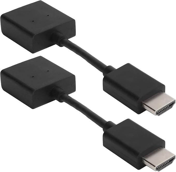 2Pcs HDMI Extension Cable Male to Female Adapter Cord Short HDMI Extender Support 4K Ultra high Speed Compatible with TV Stick Player HDTV Laptop PC