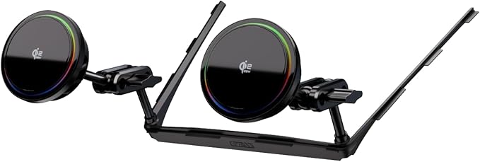 Center Console Mount, Magnetic Phone Holder for Tesla Model 3 (2026-2024 New Gen),Aluminum Alloy Bracket, Glue-Free Installation (New Gen Model 3-Dual Wireless Pro Chargers)