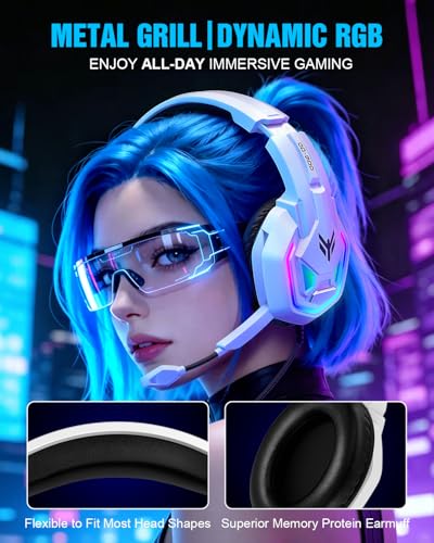 Gaming Headset for Xbox Series X|S Xbox One PS5 PS4 PC Switch Mac, Wired