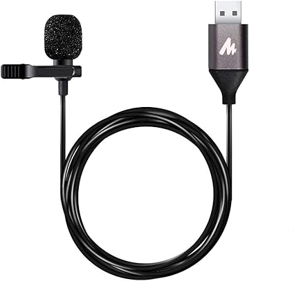 MAONO UL10 USB Lavalier Microphone, 192kHz/24bit for Interview and Vlogging