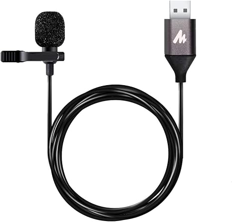 MAONO UL10 USB Lavalier Microphone, 192kHz/24bit for Interview and Vlogging