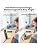 2 Pack USB C to Lightning Cable with Built-in Metal Phone Stand, PD 30W Invisible Holder Charger Cable, 90 Degree Braided Flat Lightning Charging Cable, Foldable Data Cable Standing for iPhone 14-5