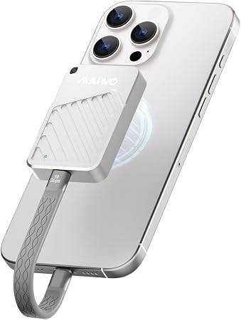 MAIWO Magnetic 2230 2242 M.2 NVMe SSD Enclosure USB3.2 GEN2, External Solid State Drive Reader Case for iPhone 17 16 15 Pro Max MacBook Pro, Aluminum, Support 4K ProRes Video Record