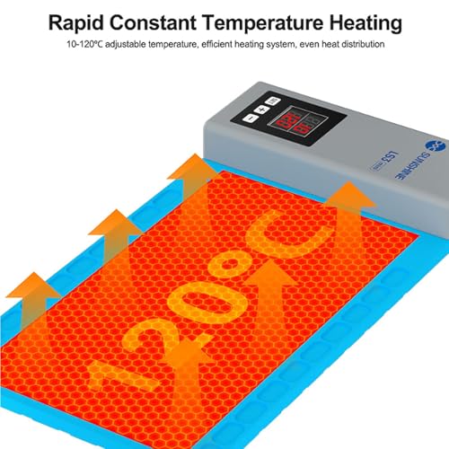 LS3 Mini LCD Screen Remover Heating Stage Separator Pad 10.5 - inch CPB Heating Compatible with iPad iPhone Smartphone LCD Screen Separator Machine Repair Tools Heat Plate