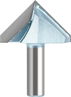 Pro V-Groove Router Bit with 1/2" Shank Carbide Tipped 90-Degree Groove Router Bit for Signmaking(2" Diameter) - Image 1