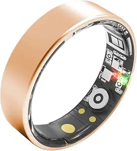Smart Ring | No Subscription Fitness & Health Tracker Gold Size8
