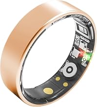 Smart Ring | No Subscription Fitness & Health Tracker Gold Size8 - Image 1