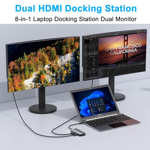 Docking Station Dual Monitor for Dell/HP/Lenovo/Mac | USB Hubs - Image 4