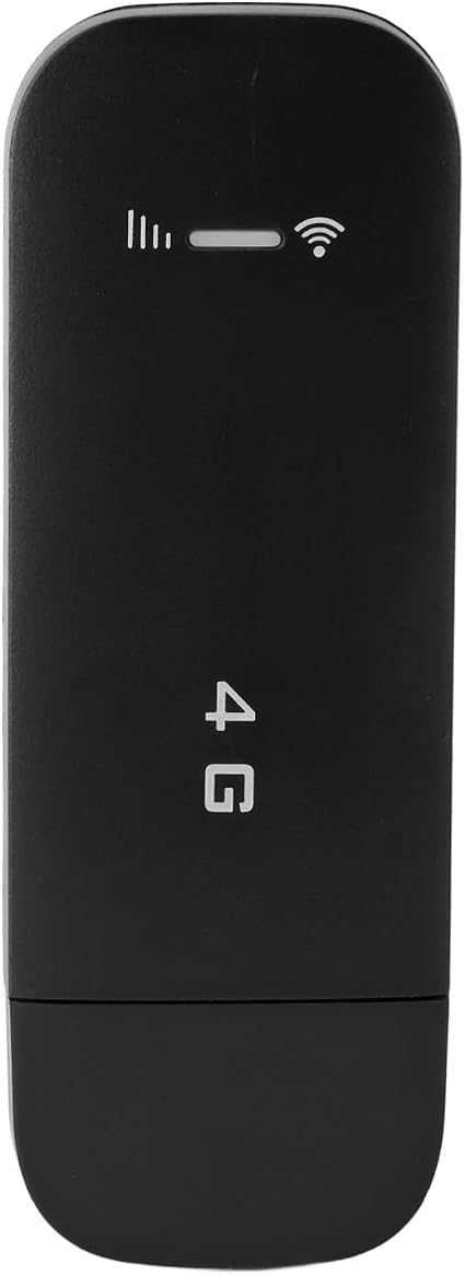 4G LTE USB 4G LTE USB Portable Router, Pocket Mobile Hotspot with SIM Card Slot, Travel Mini Wi Fi Hotspot, Support 10 Devices, WPA WPA2 Wi Fi Encryption (Black)