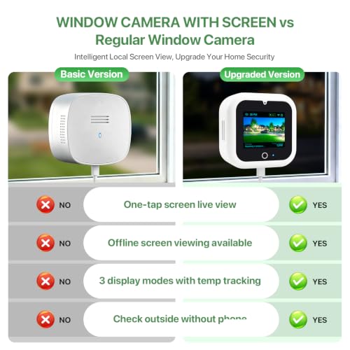 Window Camera with Smart Screen, 3K 5MP Indoor Home | Home Security Ca - Image 7