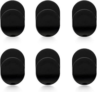 Sonku 6 Piece Ring Hook Mount Accessories, Upgrade Version Phone Mount Hook for Universal Cellphone Finger Ring Holder Grip Stand - (Black)