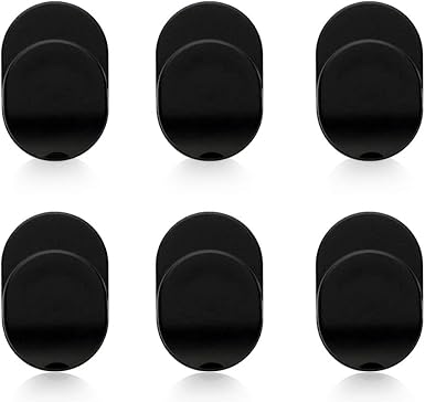 Sonku 6 Piece Ring Hook Mount Accessories, Upgrade Version Phone Mount Hook for Universal Cellphone Finger Ring Holder Grip Stand - (Black)