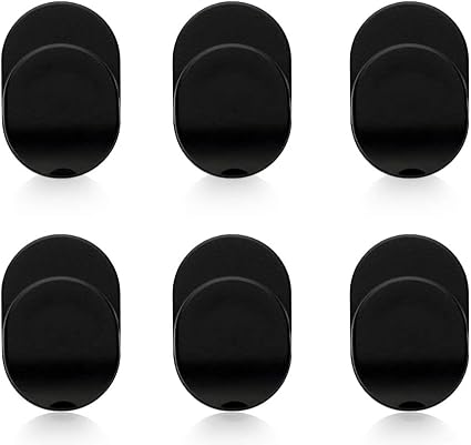 Sonku 6 Piece Ring Hook Mount Accessories, Upgrade Version Phone Mount Hook for Universal Cellphone Finger Ring Holder Grip Stand - (Black)