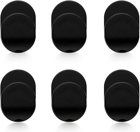 Sonku 6 Piece Ring Hook Mount Accessories, Upgrade Version Phone Mount Hook for Universal Cellphone Finger Ring Holder Grip Stand - (Black)