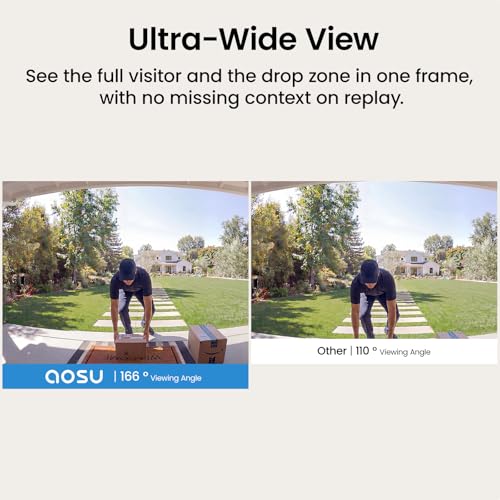aosu 5MP Ultra HD Wireless & Wired Video Doorbell Camera - Image 6