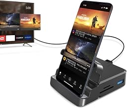 GKI 7-in-1 USB-C Docking Station, 4K HDMI Hub for Samsung DeX & Android Phones, Dex Dock for iPad/Laptop/iPhone 15-17, External Monitor Adapter with SD/TF Card Reader & USB 3.0 - Image 1