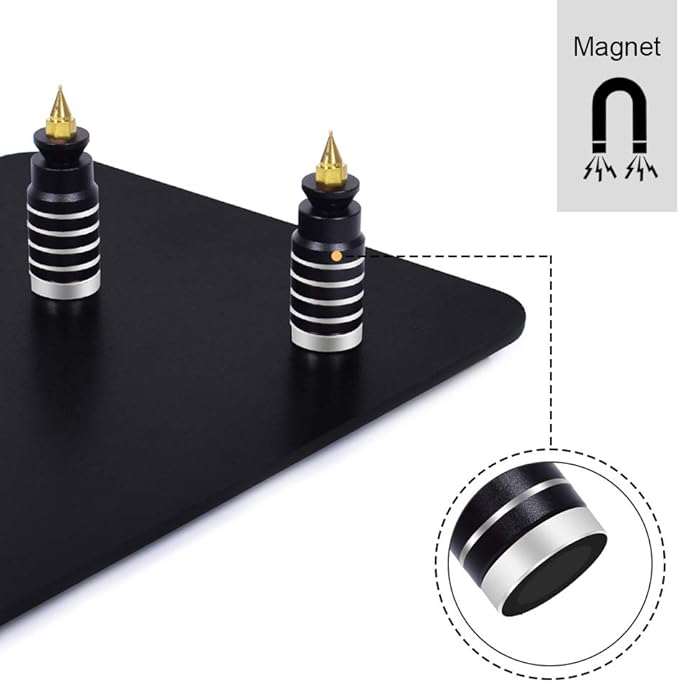 Magnetic Helping Hand, Soldering Helping Hands, PCB Circuit Board Holder with 3X LED Magnifying Lamp, Flexible Metal Arms Heavy Duty Base Electronic Repair Tool (Magnetic with Lamp)