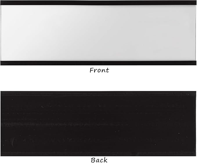Realth C Channel Magnetic Label Holders 30 Pack 0.78" x 4"(2x10cm) - Magnetic Name Plate for Shelving, Storage Bins, Classroom, Office, Library, Supermarket
