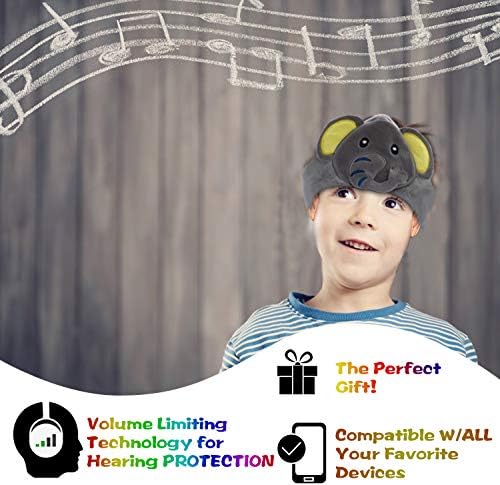 Contixo H1 Kids Headphones, 85dB Volume Limiting with Adjustable Speakers Soft Children Fleece Headband Toddler Headphones