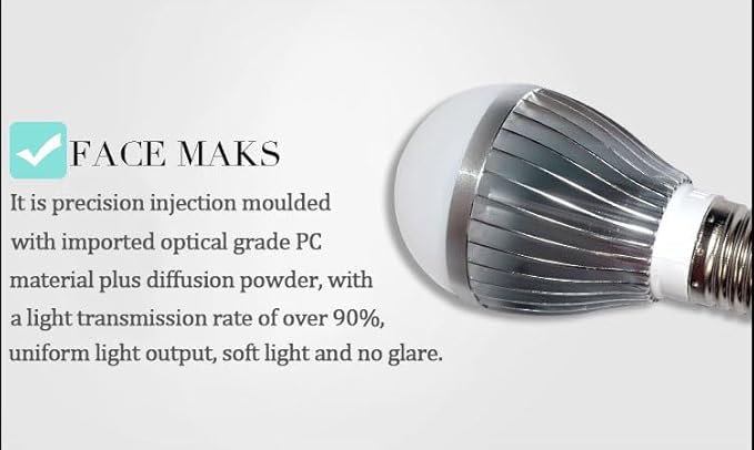 940nM IR Illuminator, DIY Total Invisible E26 Light Bulb Lamp (3 High Power 3Watt LED), to Enhance Night Vision of IR Capable Cameras, for CCTV Clear Surveillance Images at Night