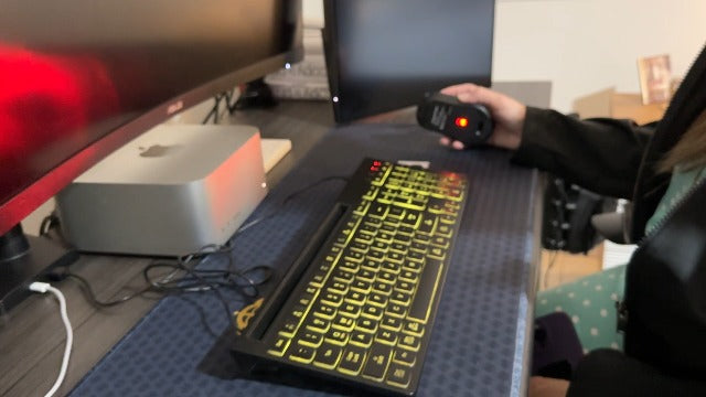 Wireless Keyboard and Mouse Combo, 7 Backlit Effects, Light Up Letters