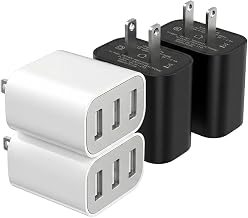 USB Charger Block, Wall Plug in Charging Blocks, Fast Charging Multiport Wall Chargers Power Adapter for Charger for Mobile Phone 14/13/12/11/10 Pro and More